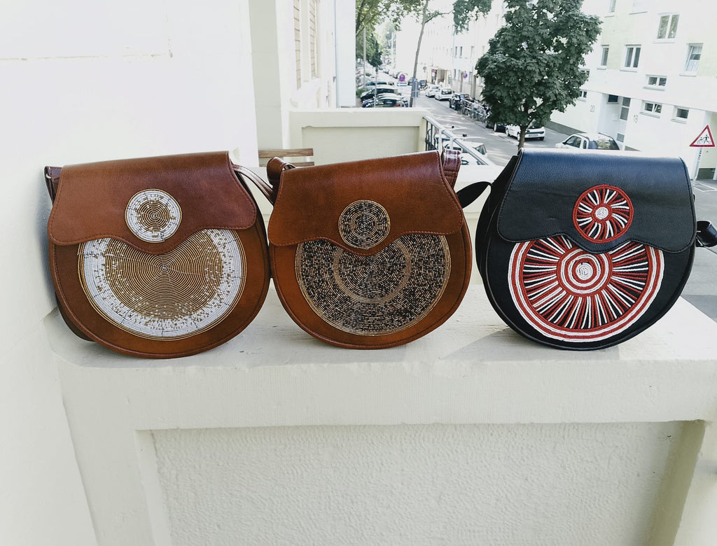 Bandoulière de Soirée - Cuir et Perles Brodées