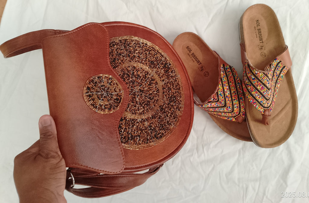 Ensemble Sacs- Sandales Massaï