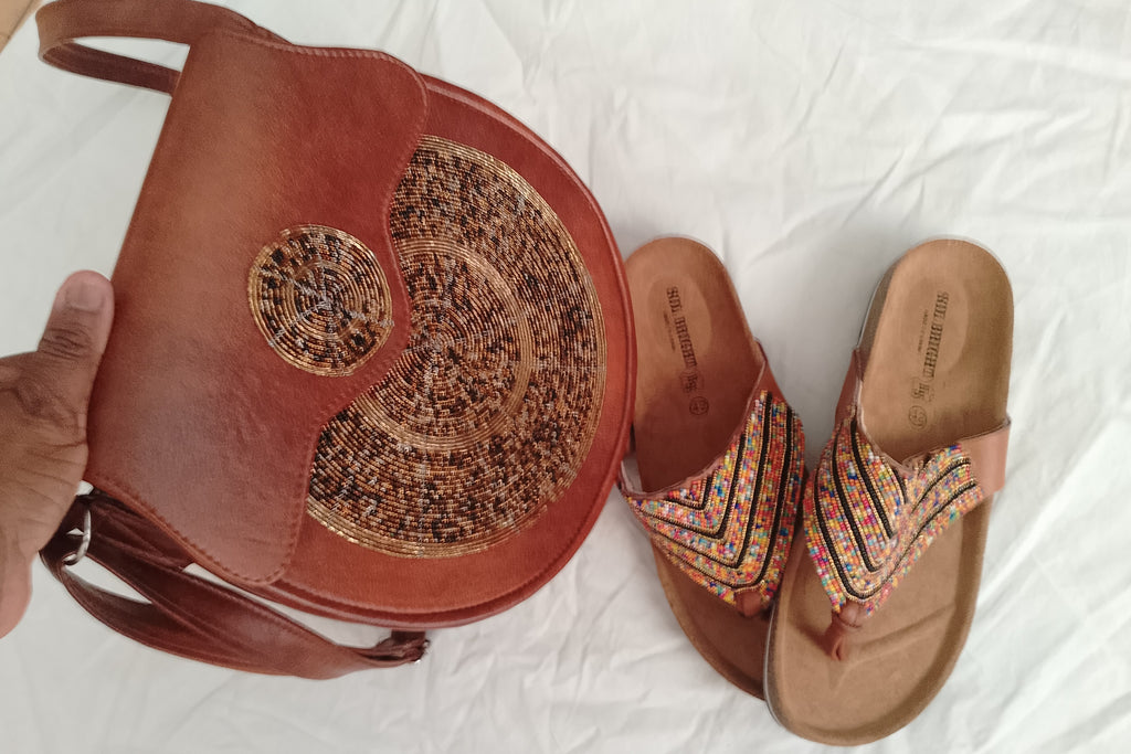Ensemble Sacs- Sandales Massaï