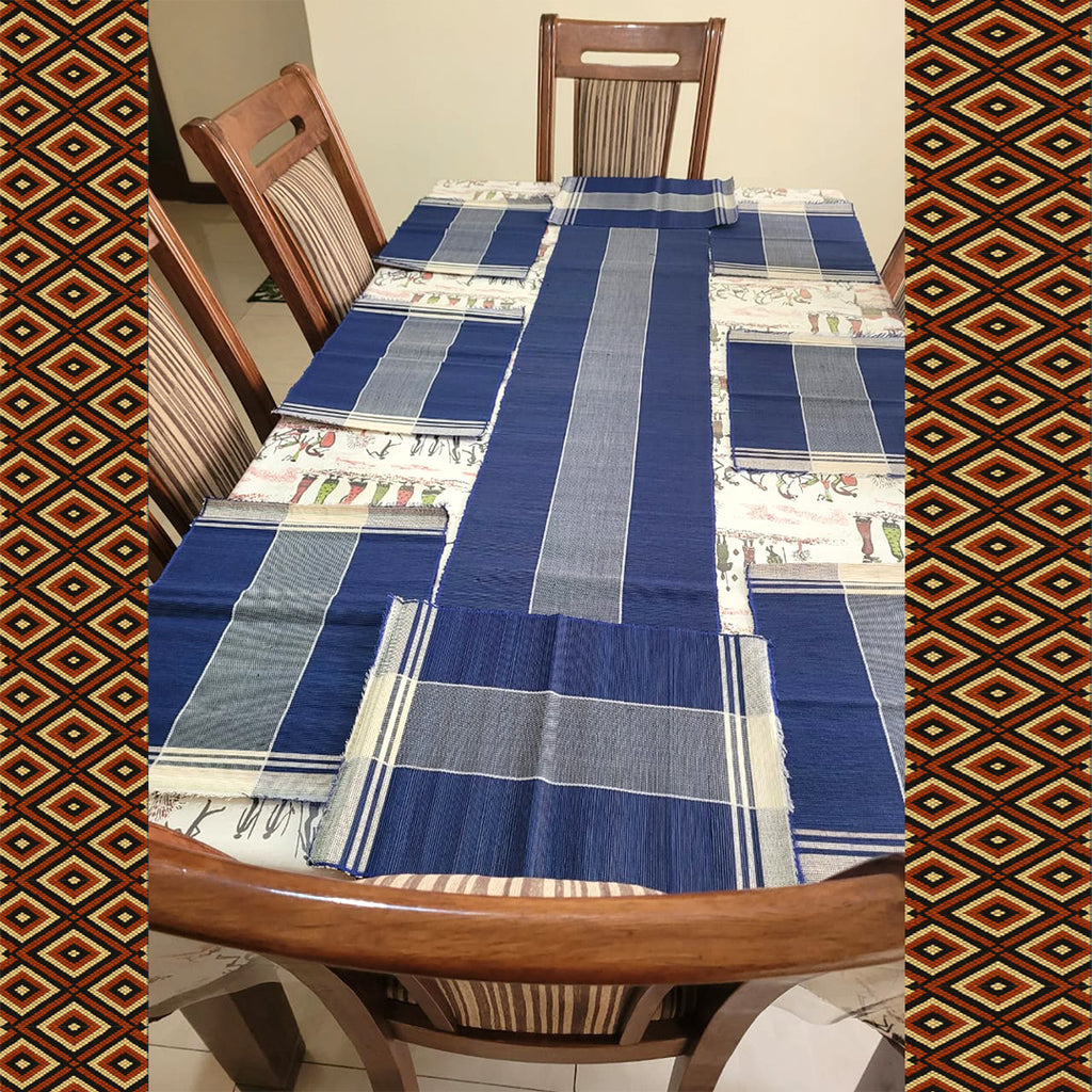 Ensemble Art de la Table "Azur Méditerranéen" - Bleu Profond