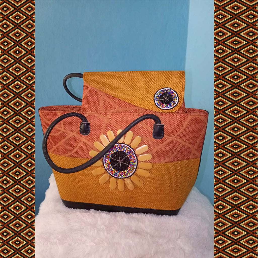 Grand sac à main ou épaule- Duo Chromatique