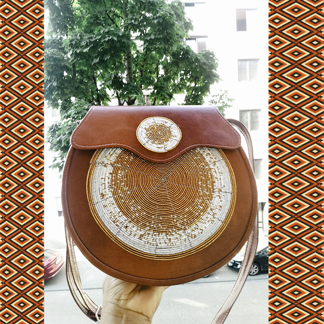 Bandoulière Minimaliste en Cuir Pleine Fleur