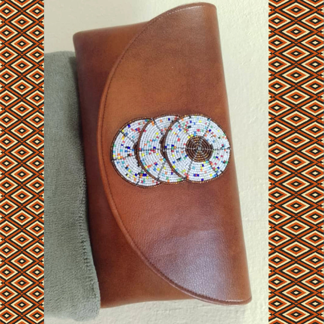 Pochette à main Professionnelle - Cuir Foncé Intempore